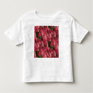 Camiseta De Bebé Floral de tulipanes rosados