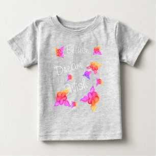 Camiseta De Bebé Floral de verano para niñas pequeñas dulces