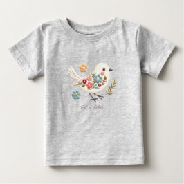 Camiseta de bebé floral Little White Bird