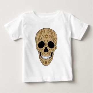 Camiseta De Bebé Floral Sugar Skull Dia de los Muertos