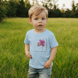 Camiseta De Bebé Florecimiento y zumbido personalizados