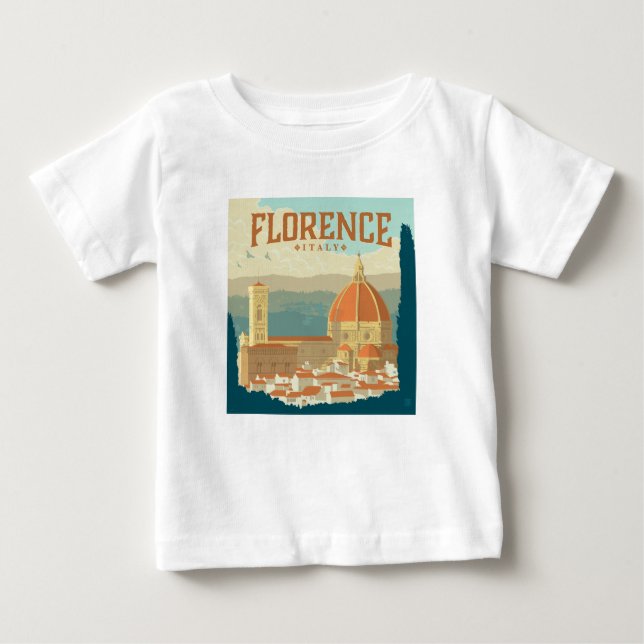Camiseta De Bebé Florencia, Italia (Anverso)