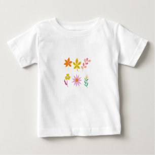 CAMISETA DE BEBÉ FLORES
