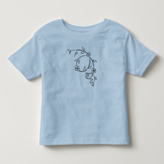 Camiseta De Bebé flores 2 (Anverso)
