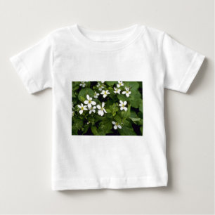Camiseta De Bebé Flores amarillas de la violeta blanca (viola