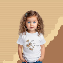 Camiseta De Bebé Flores beiges