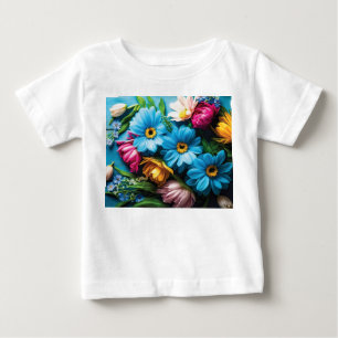 Camiseta De Bebé Flores de colores
