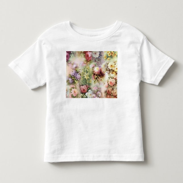 Camiseta De Bebé Flores de época (Anverso)