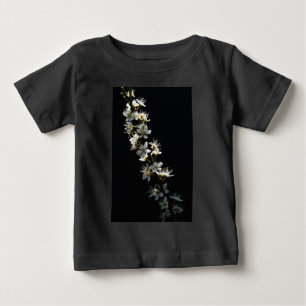 Camiseta De Bebé Flores de espina dorsal iccnm