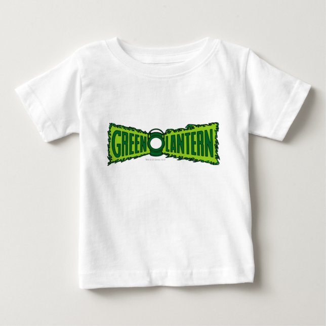 Camiseta De Bebé Flores de logotipo verde (Anverso)