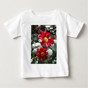Camiseta De Bebé flores de margarita rosada roja / margarita