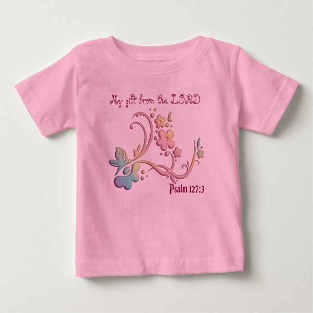 Camiseta De Bebé Flores de mariposa Tutu Bodysuit (Anverso)