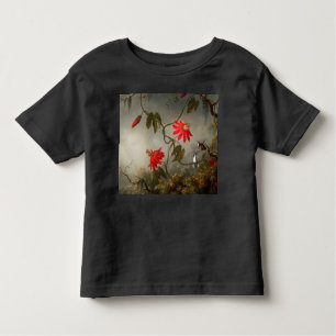 Camiseta De Bebé Flores de pasión con cabeza de Hummingbirds