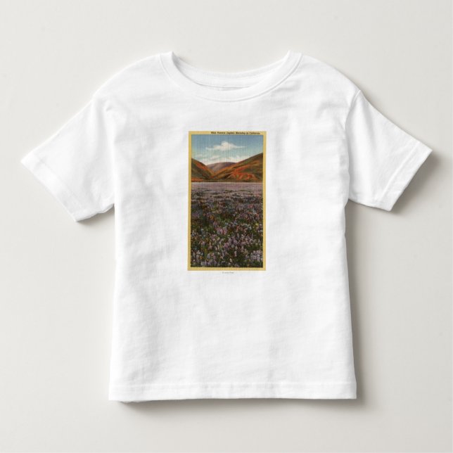 Camiseta De Bebé Flores del Lupine de CaliforniaWild en la (Anverso)