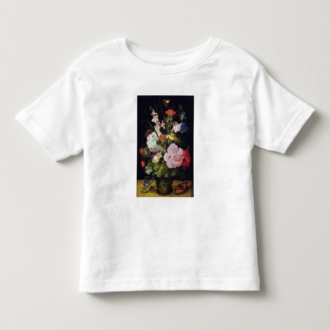 Camiseta De Bebé Flores en un florero (Anverso)