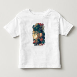 Camiseta De Bebé Flores en un florero con la jerarquía de un pája