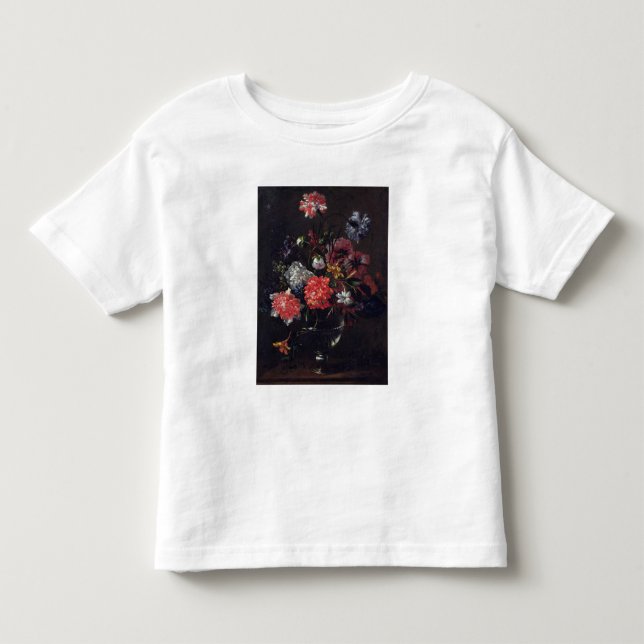 Camiseta De Bebé Flores en un florero de cristal (Anverso)