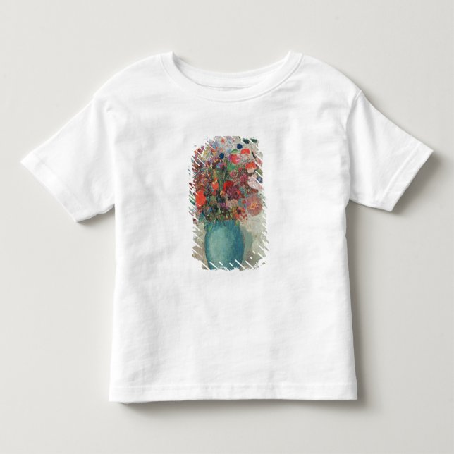 Camiseta De Bebé Flores en un florero de la turquesa, c.1912 (Anverso)