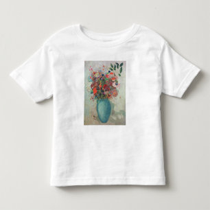 Camiseta De Bebé Flores en una vesícula turquesa, c.1912