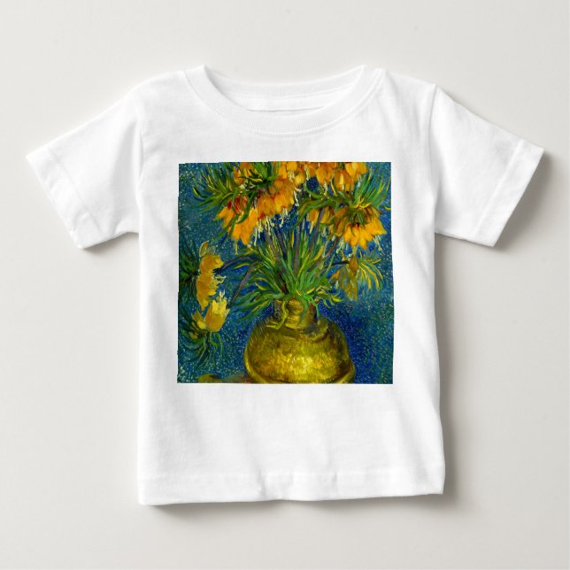 Camiseta De Bebé Flores Imperiales de Van Gogh  (Anverso)