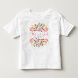 Camiseta De Bebé Flores personalizadas de corte