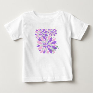 Camiseta De Bebé Flores púrpuras de Petals mágicos