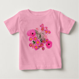 Camiseta De Bebé Flores rosas bonitos Bebé Tutu Bodysuit