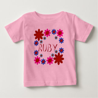Camiseta De Bebé Flores RUBY