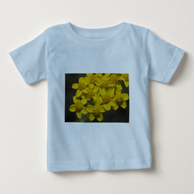 Camiseta De Bebé Flores silvestres amarillas (Anverso)