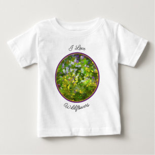 Camiseta De Bebé Flores silvestres Impasto Pintura - Arte de flores
