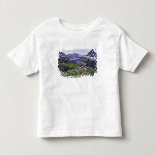 Camiseta De Bebé Flores silvestres y lago escondido, arbustivo