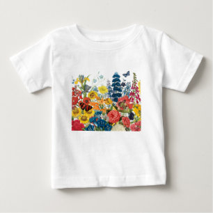 Camiseta De Bebé flores vintage modernas