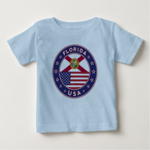 Camiseta De Bebé Florida, azul