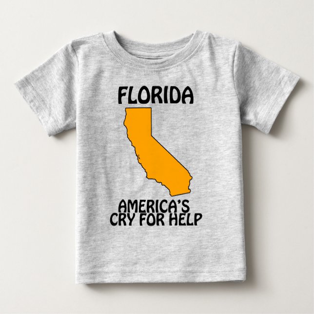 Camiseta De Bebé Florida - El Grito de Ayuda de América (Anverso)