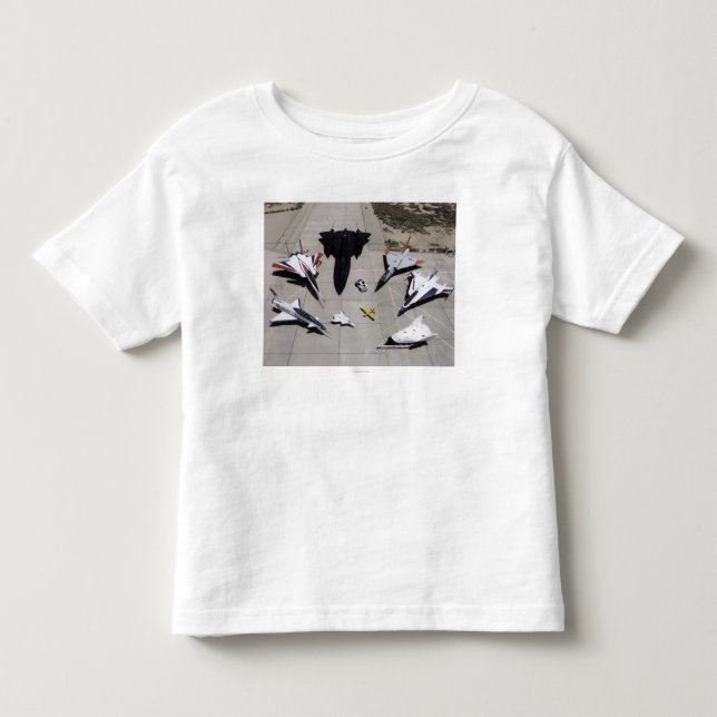 Camiseta De Bebé Flota 1997 de aviones de investigación de Dryden (Anverso)