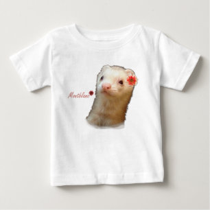 Camiseta De Bebé Flower ferret