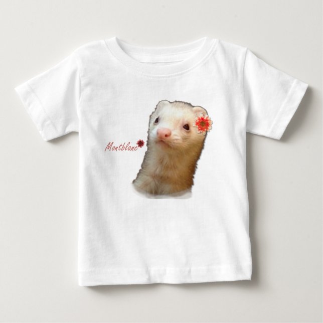 Camiseta De Bebé Flower ferret (Anverso)