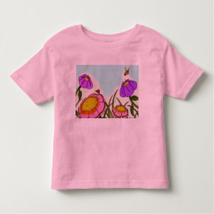 Camiseta De Bebé Flower Meadow Toddler Ringer T-Shirt