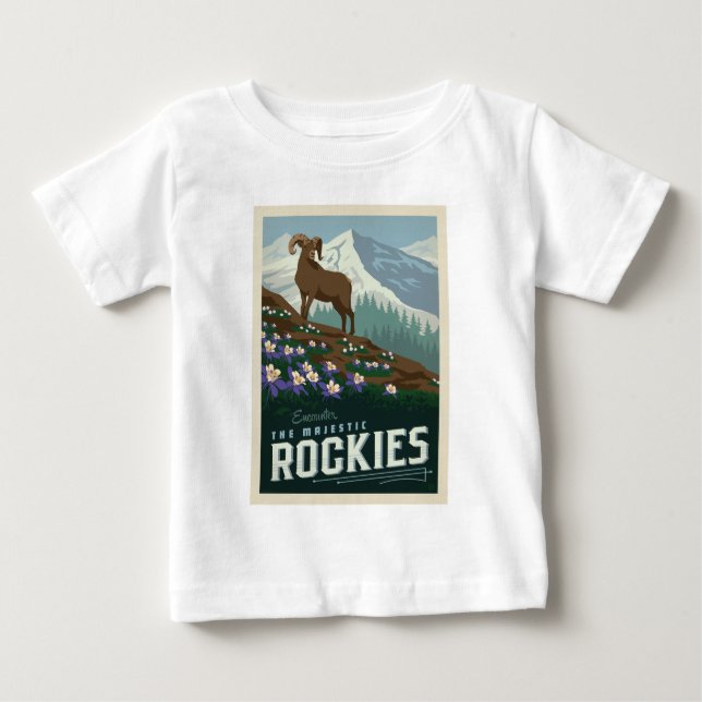 Camiseta De Bebé Flower Show de Macy|Rockies (Anverso)