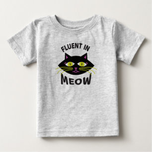Camiseta De Bebé Fluent in Meow Toddler's Tee