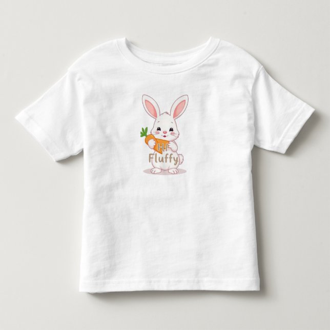 Camiseta De Bebé Fluffy Bunny (Anverso)
