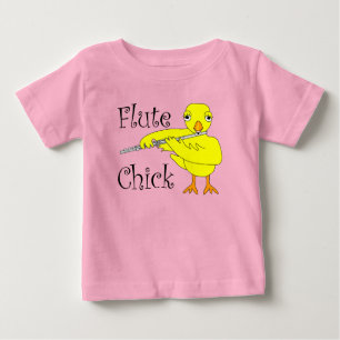 Camiseta De Bebé Flute Chick Text