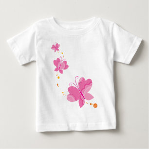 Camiseta De Bebé FLUTTERBY BUTTERFLIES :: serie de tres 1