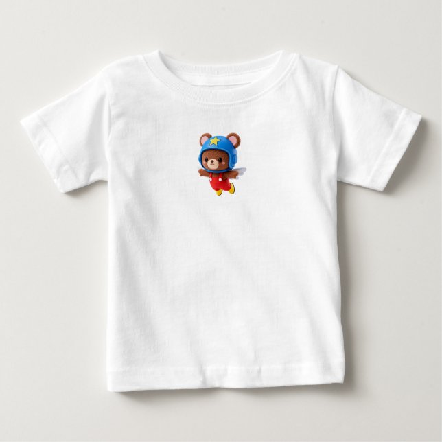 Camiseta De Bebé Flying Bear T-Shirt (Anverso)