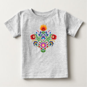 Camiseta de bebé folk