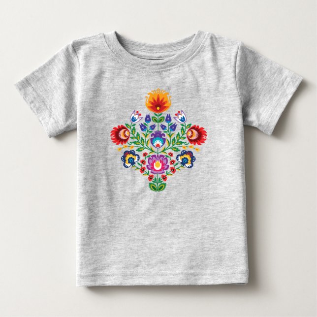 Camiseta de bebé folk (Anverso)