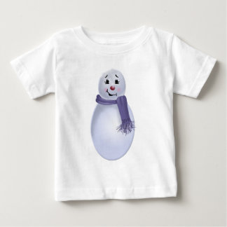 Camiseta De Bebé Folk Art Snowman