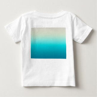 Camiseta De Bebé Fondo abstracto degradado azul acuático con ombre