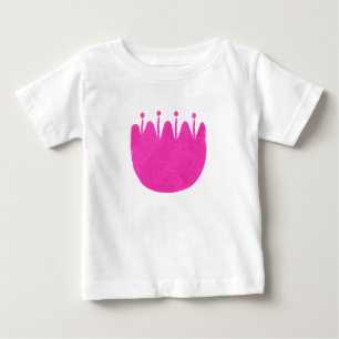Camiseta De Bebé Fondo con patrón floral lindo