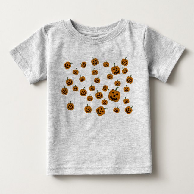 Camiseta De Bebé Fondo de los Faroles Jack O' (Anverso)